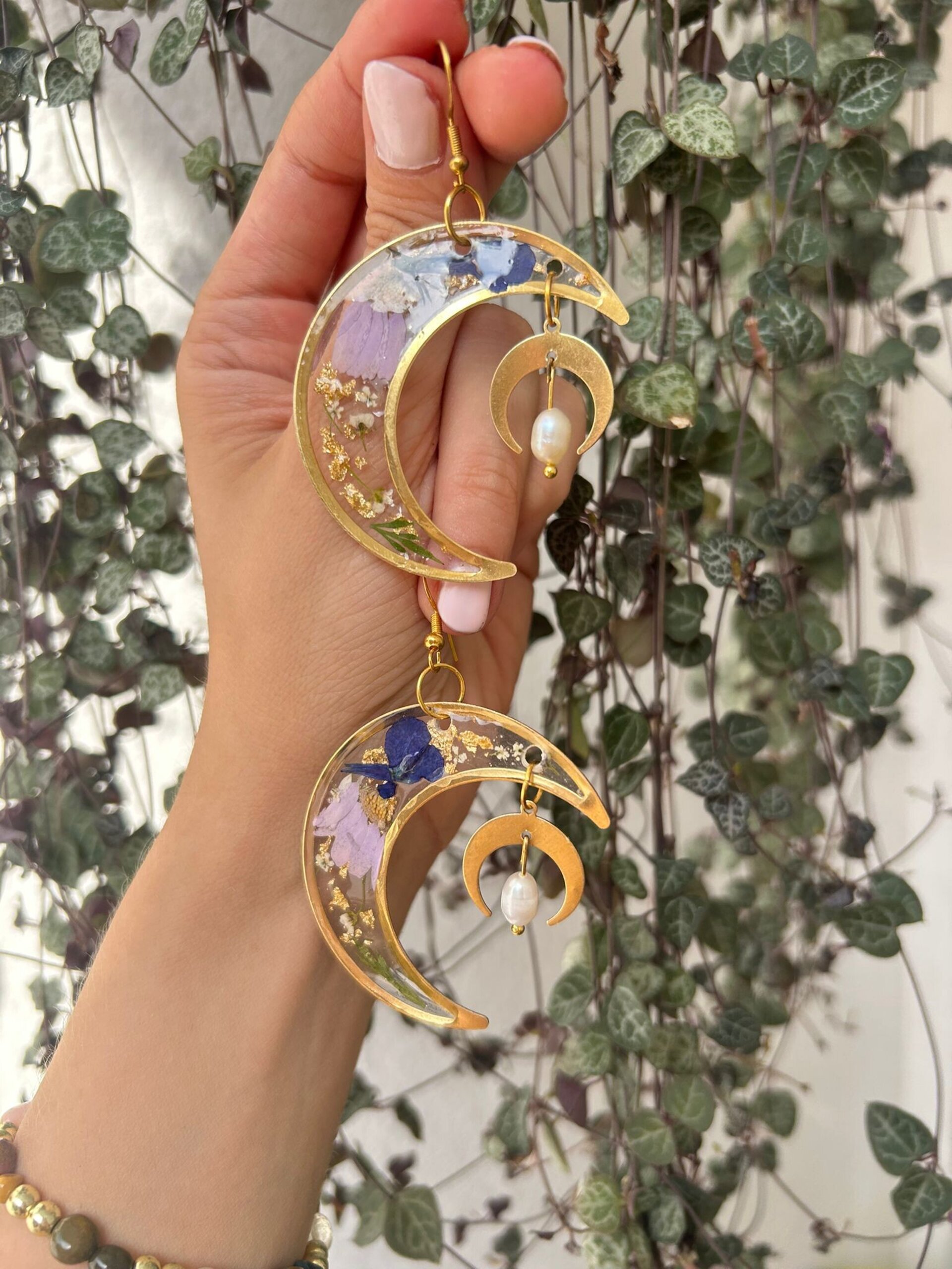 Pendientes Luna Maxi Perla🌙 - 3