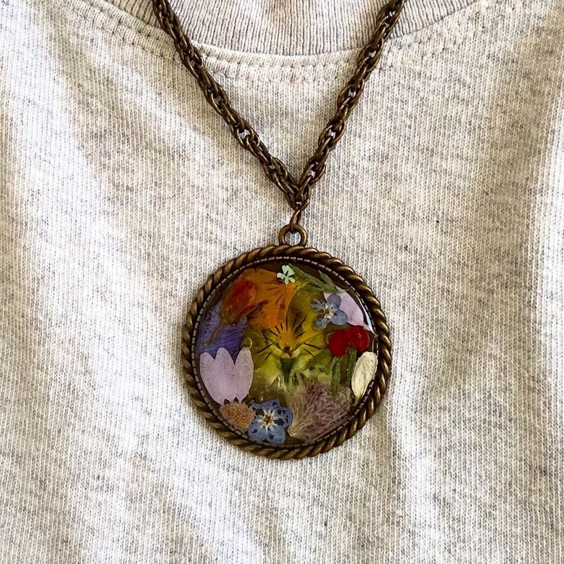 Collar con dije floral - Monet Dreams 🥀 - 1