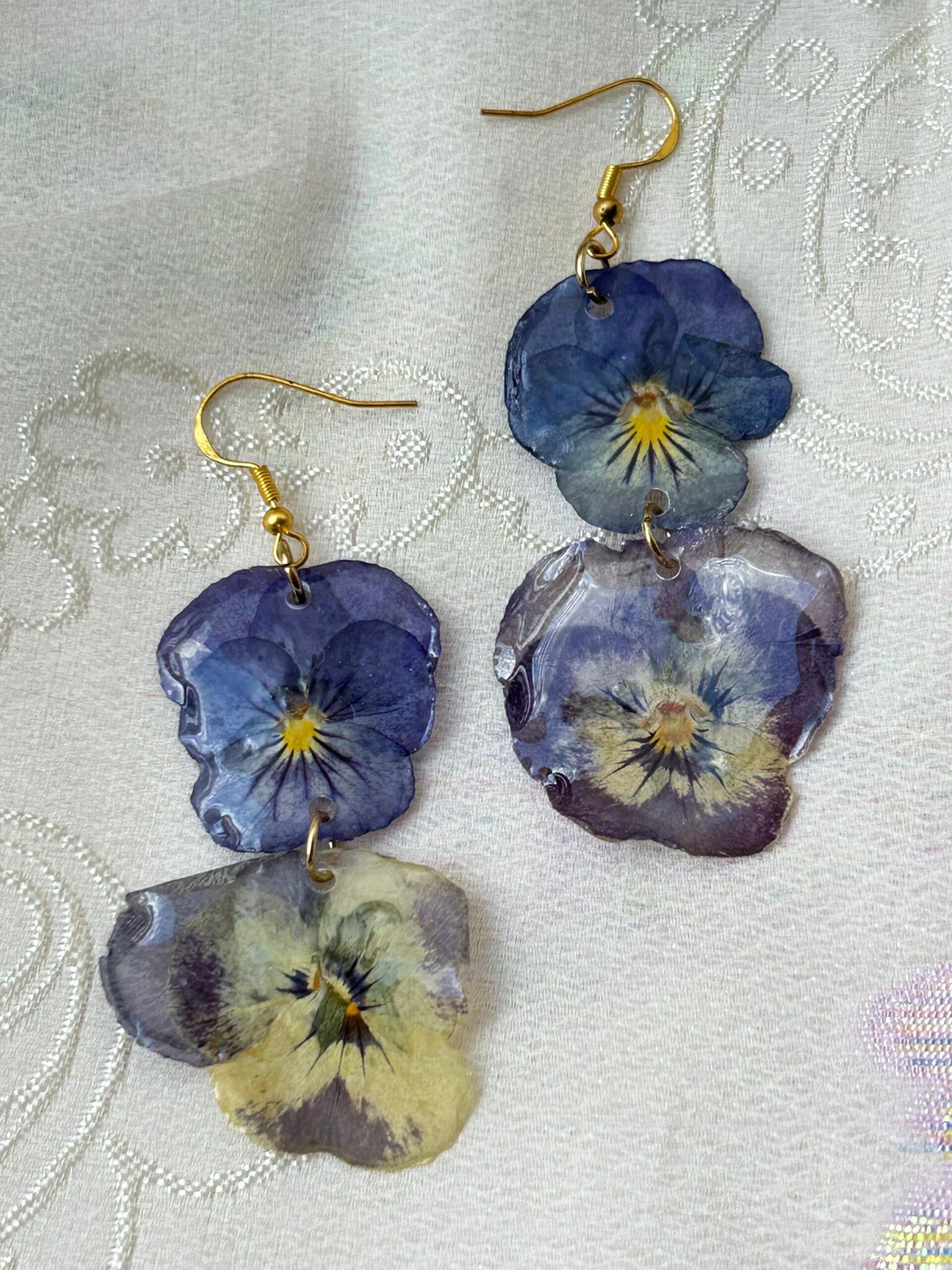 Sueño de una noche de verano 💭 - Pendientes violas dobles - 3