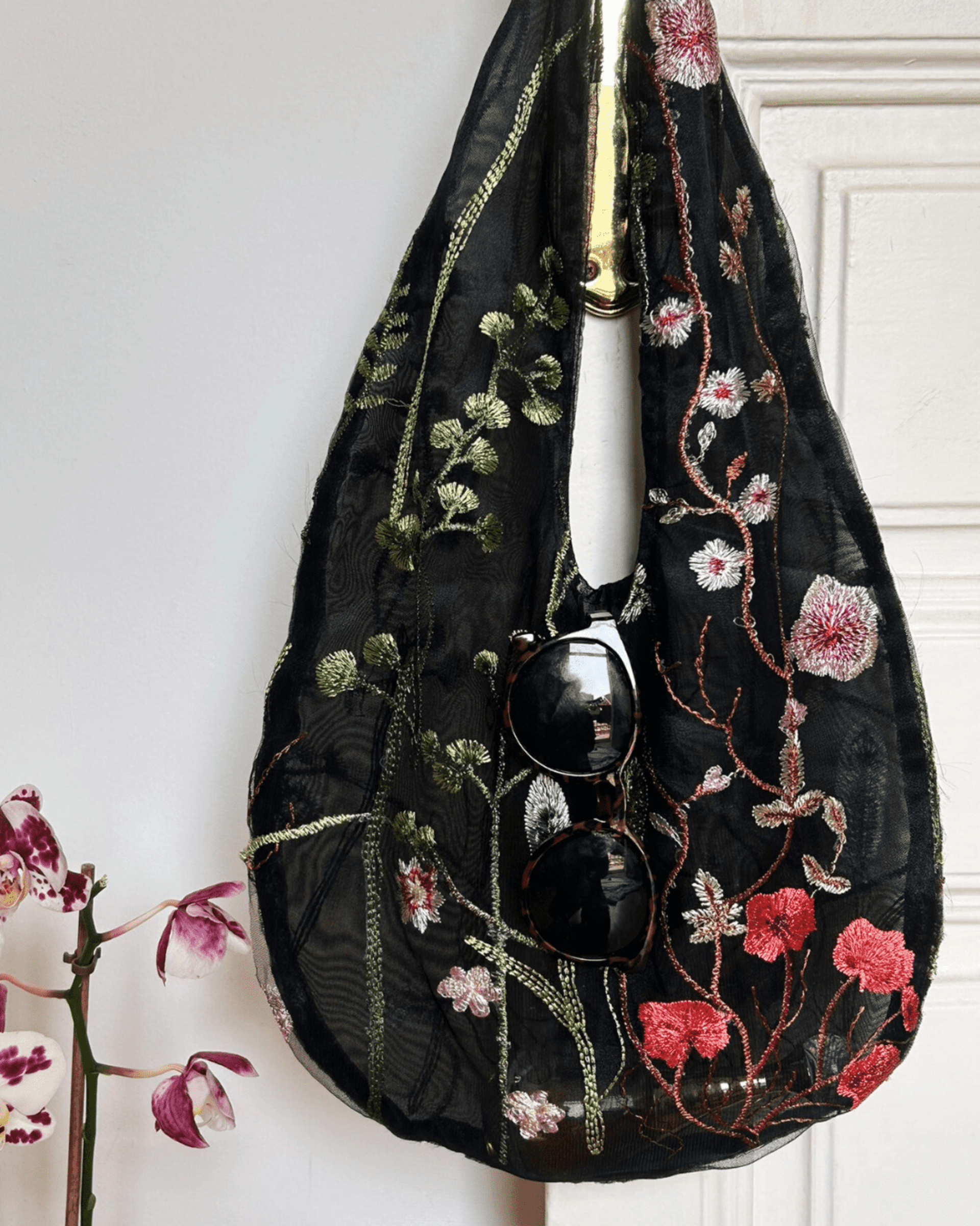 Fleur Sauvage Shoulder Bag Rose Black 🖤 - 2