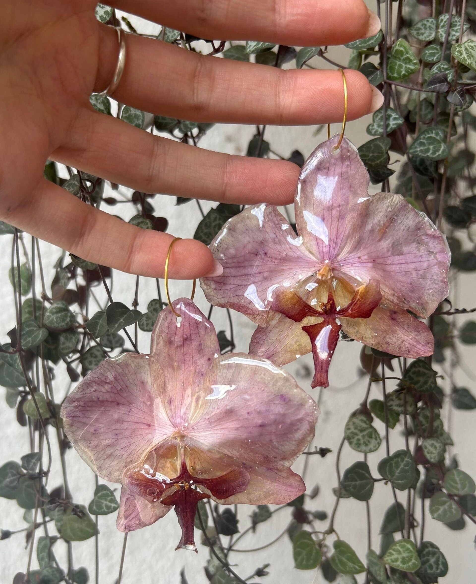 Pendientes Orquidea Blush Maxi - 2