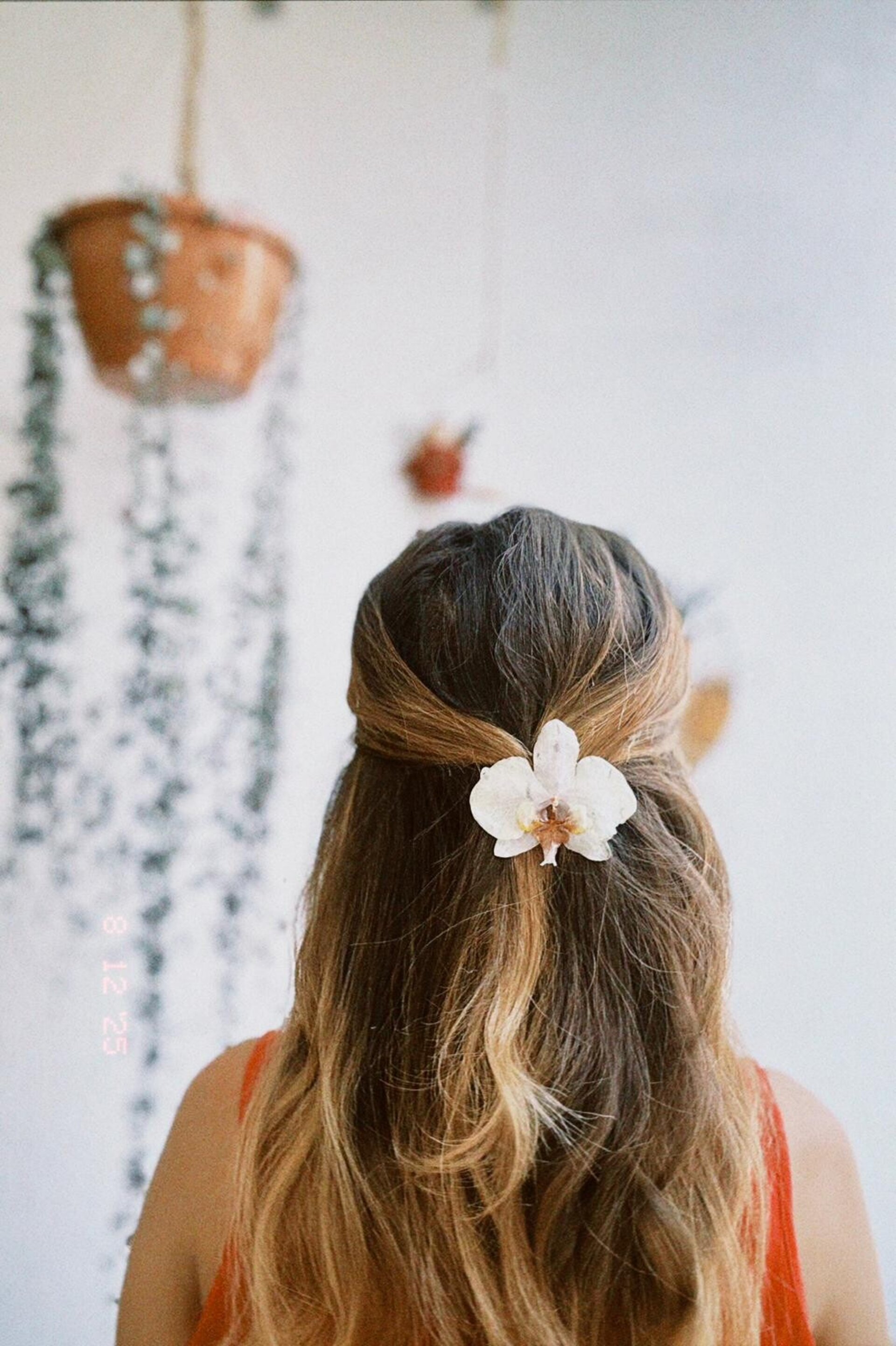Hebilla Cabello Orquidea Blanca  🌿🤍 - 3