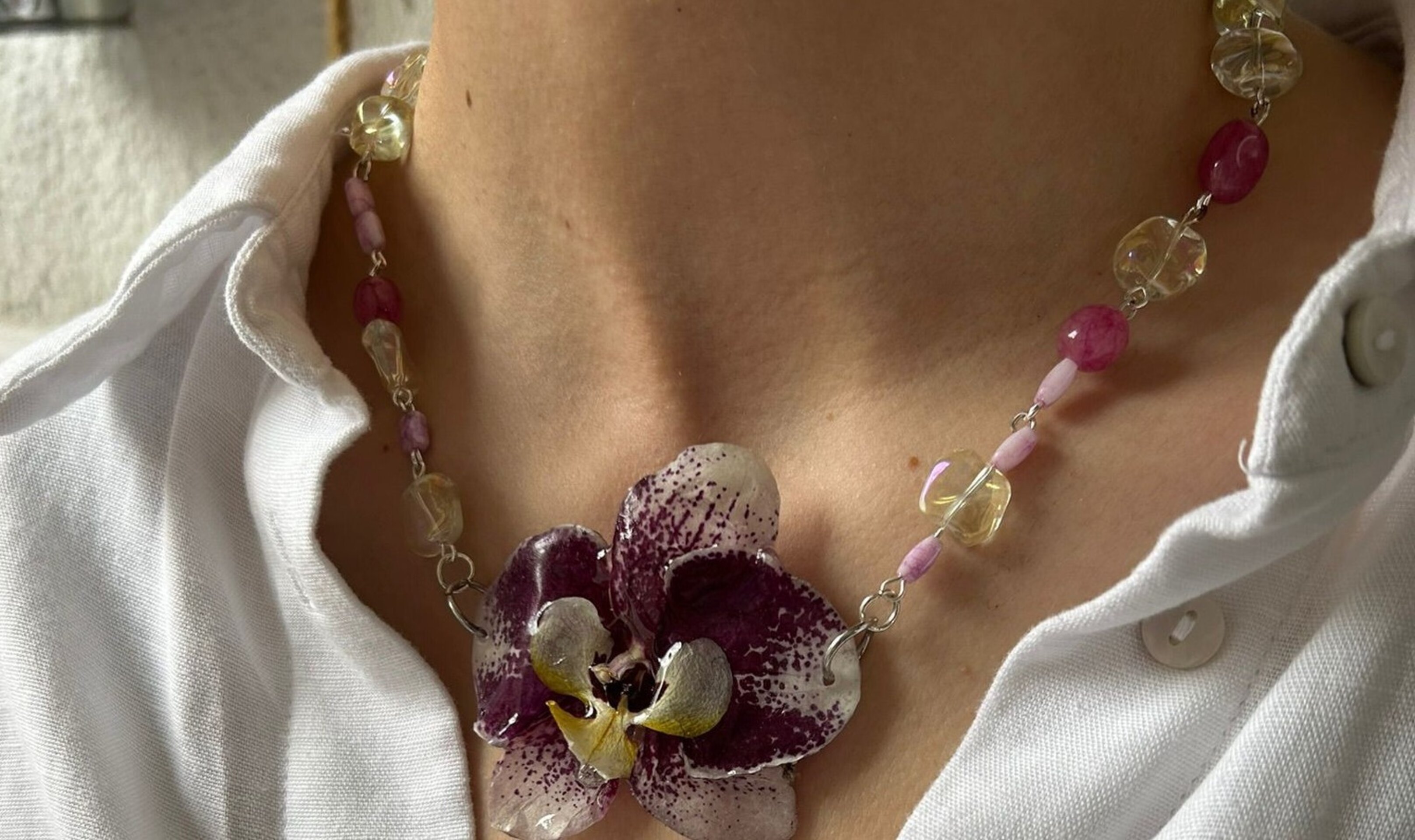 Collar Elosie Orquídea 💖 - 1