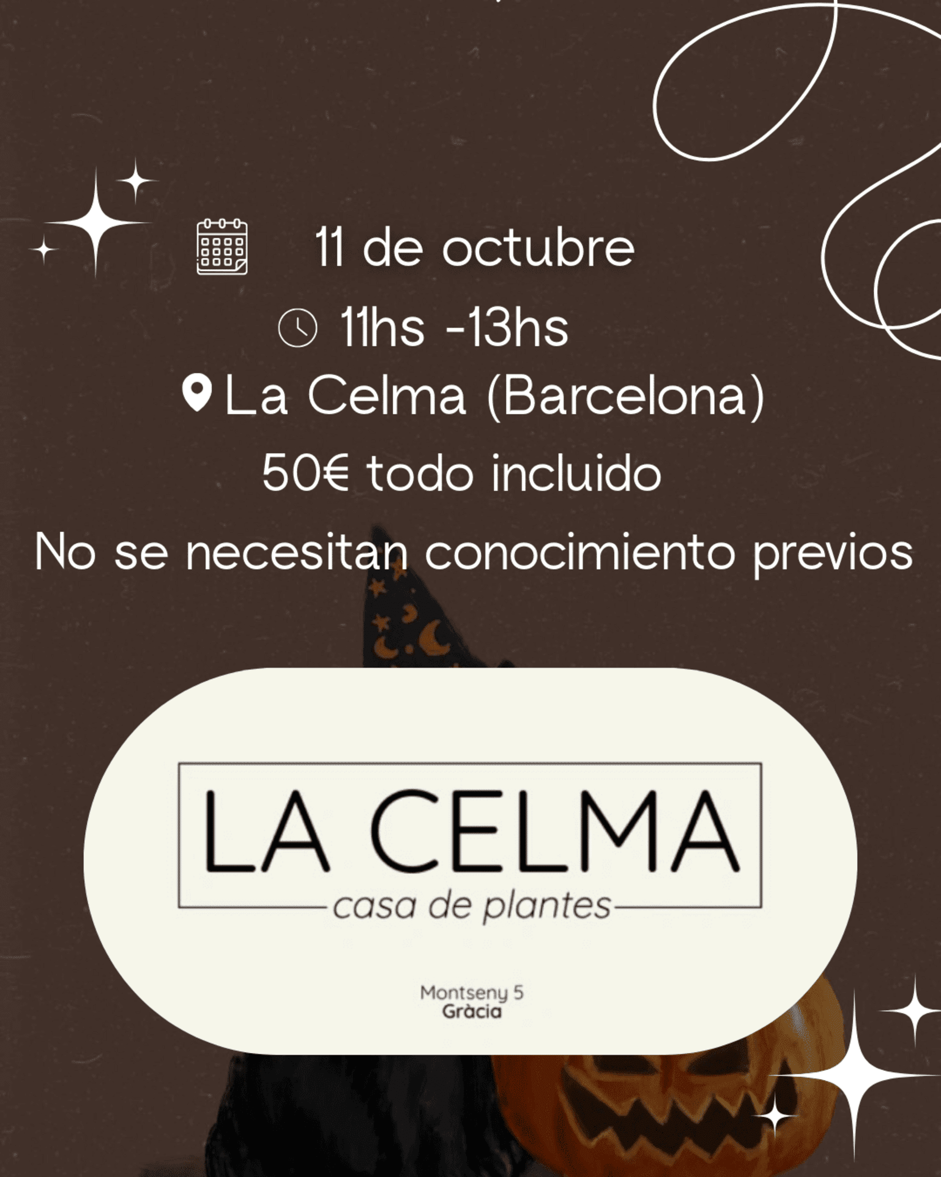 Taller de Joyería Botánica 🎃 🍬 - 11/10 Edición Halloween - 2