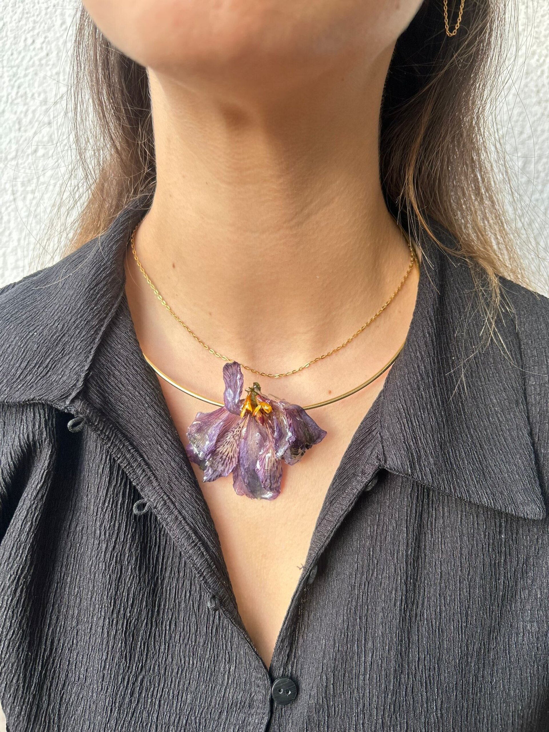 Reina Mab 👑 - Collar Lirio Inca Lila Oscuro - 4