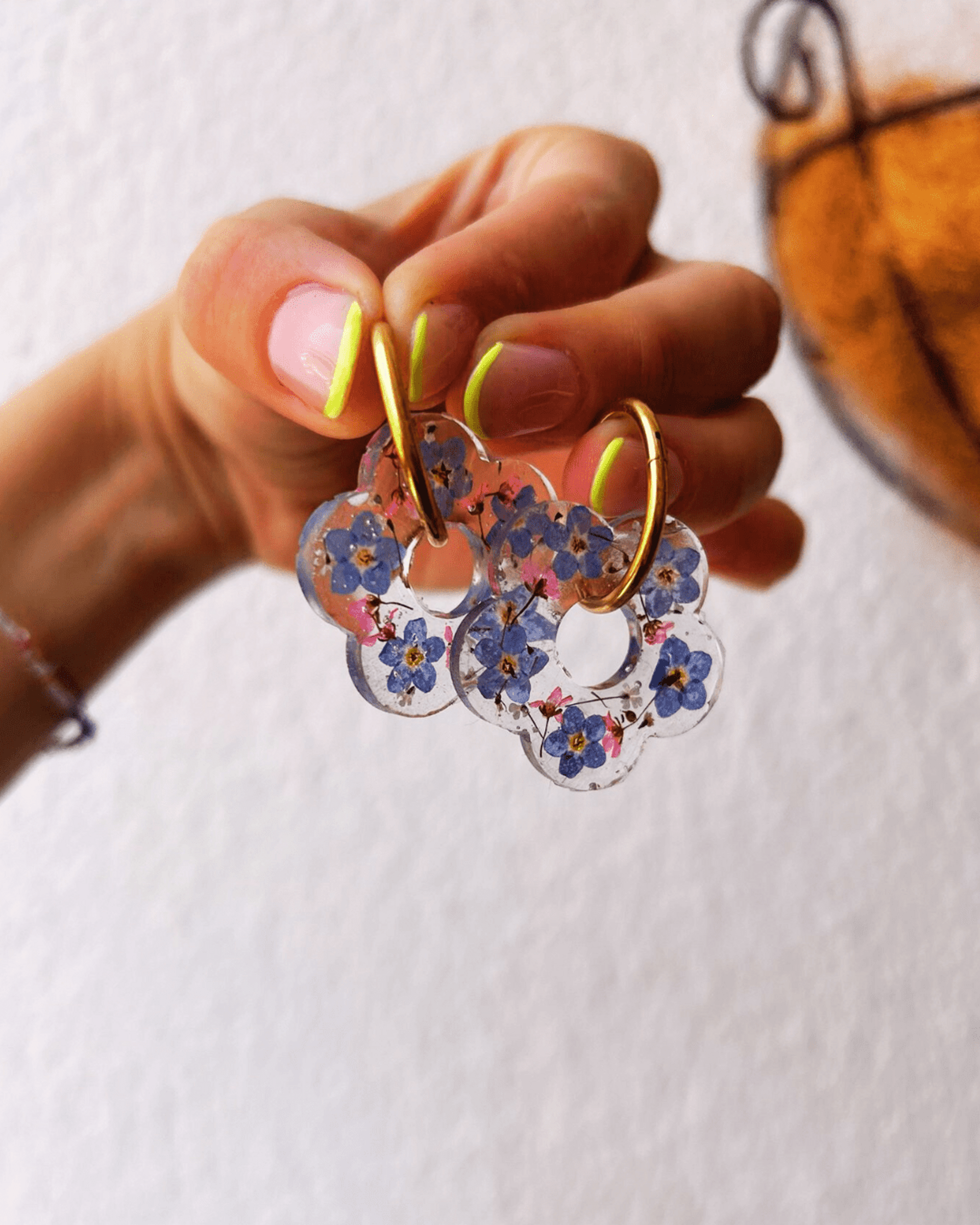 Earrings Cleo Forget-me-not - Maréa Bloom - 2