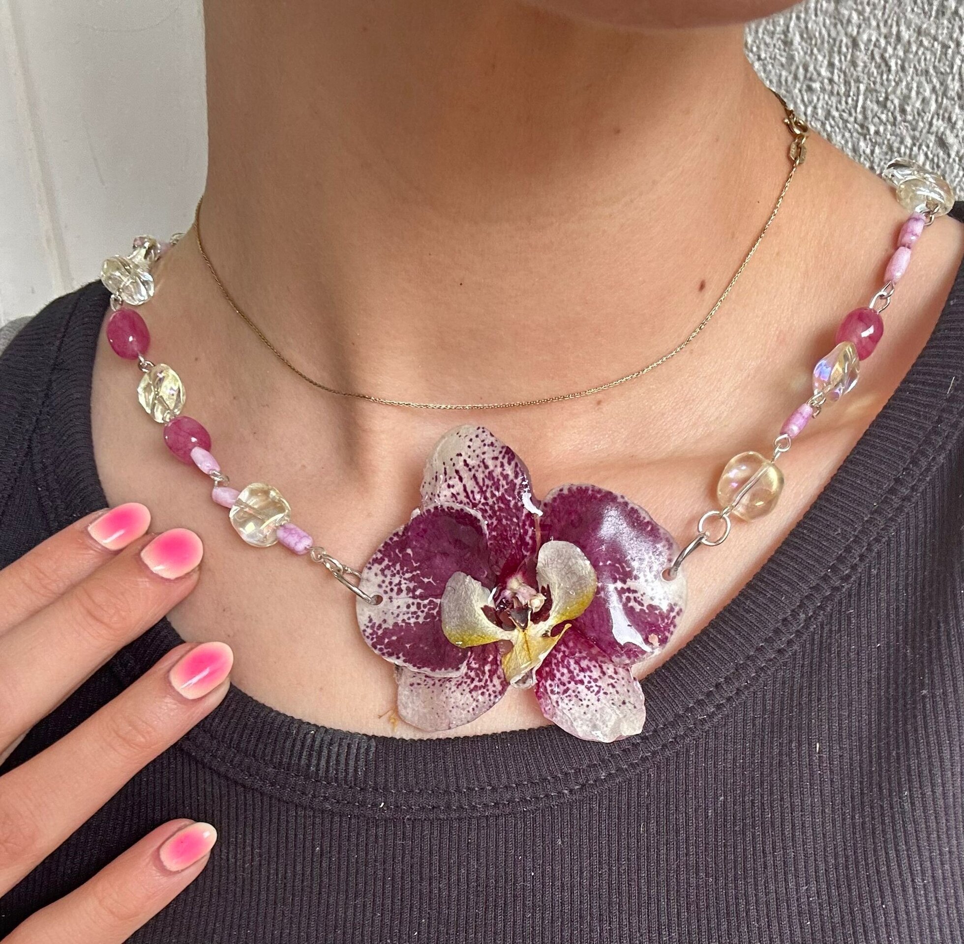 Collar Elosie Orquídea 💖 - 3