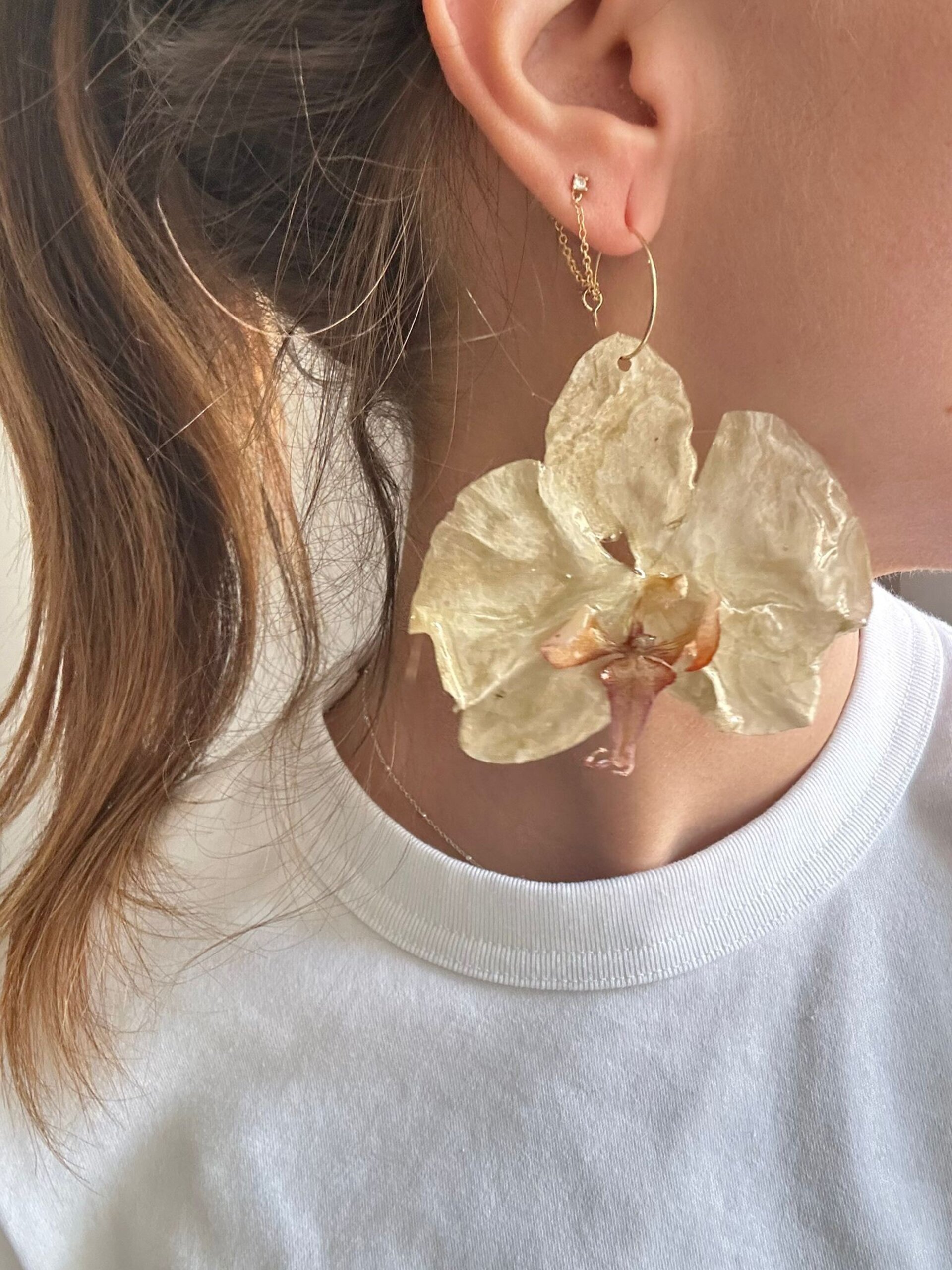 Orquídeas Blancas Lola Gold🤍 - 3