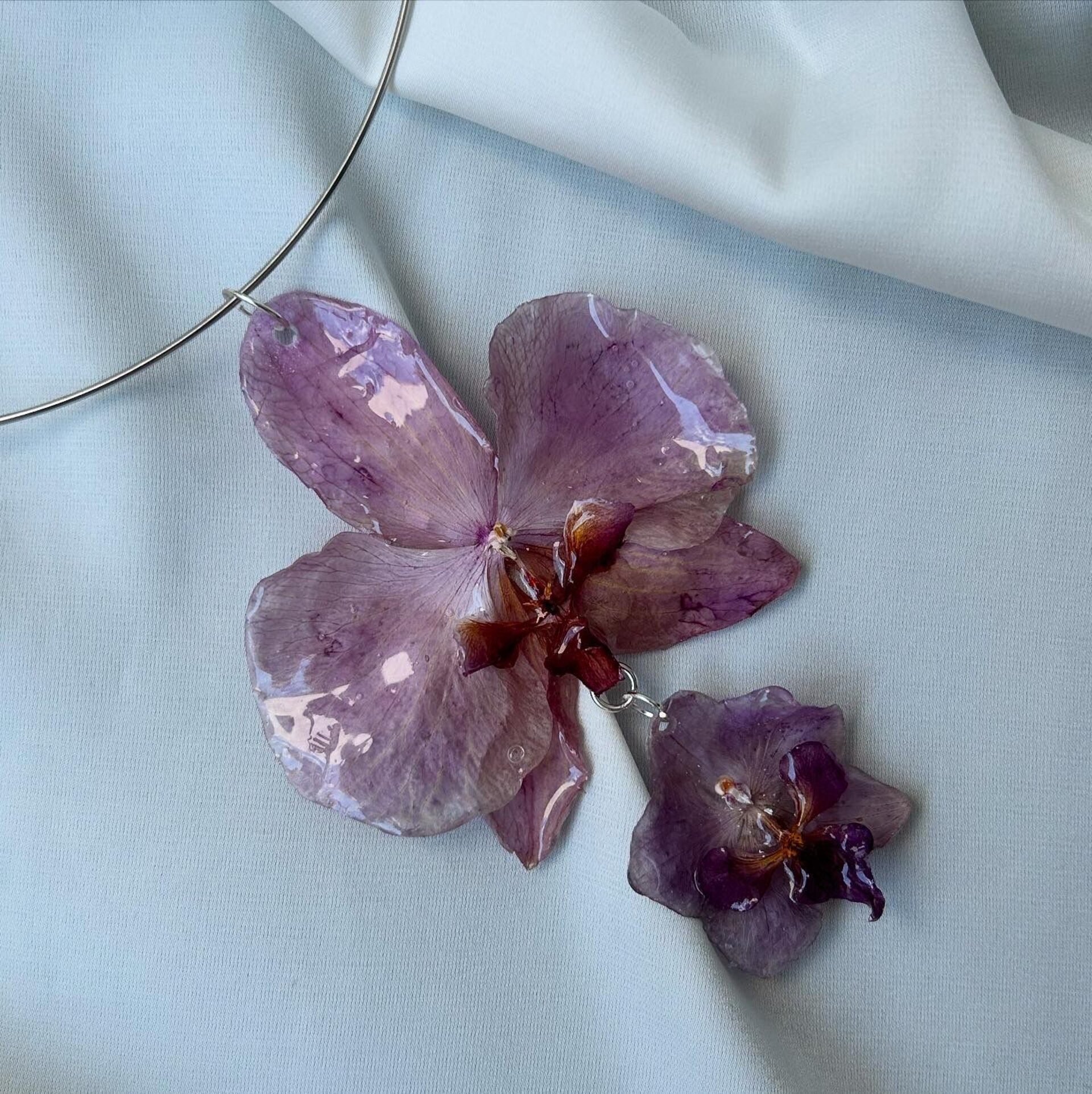 Collar Doble Orquidea ❤️ - 1