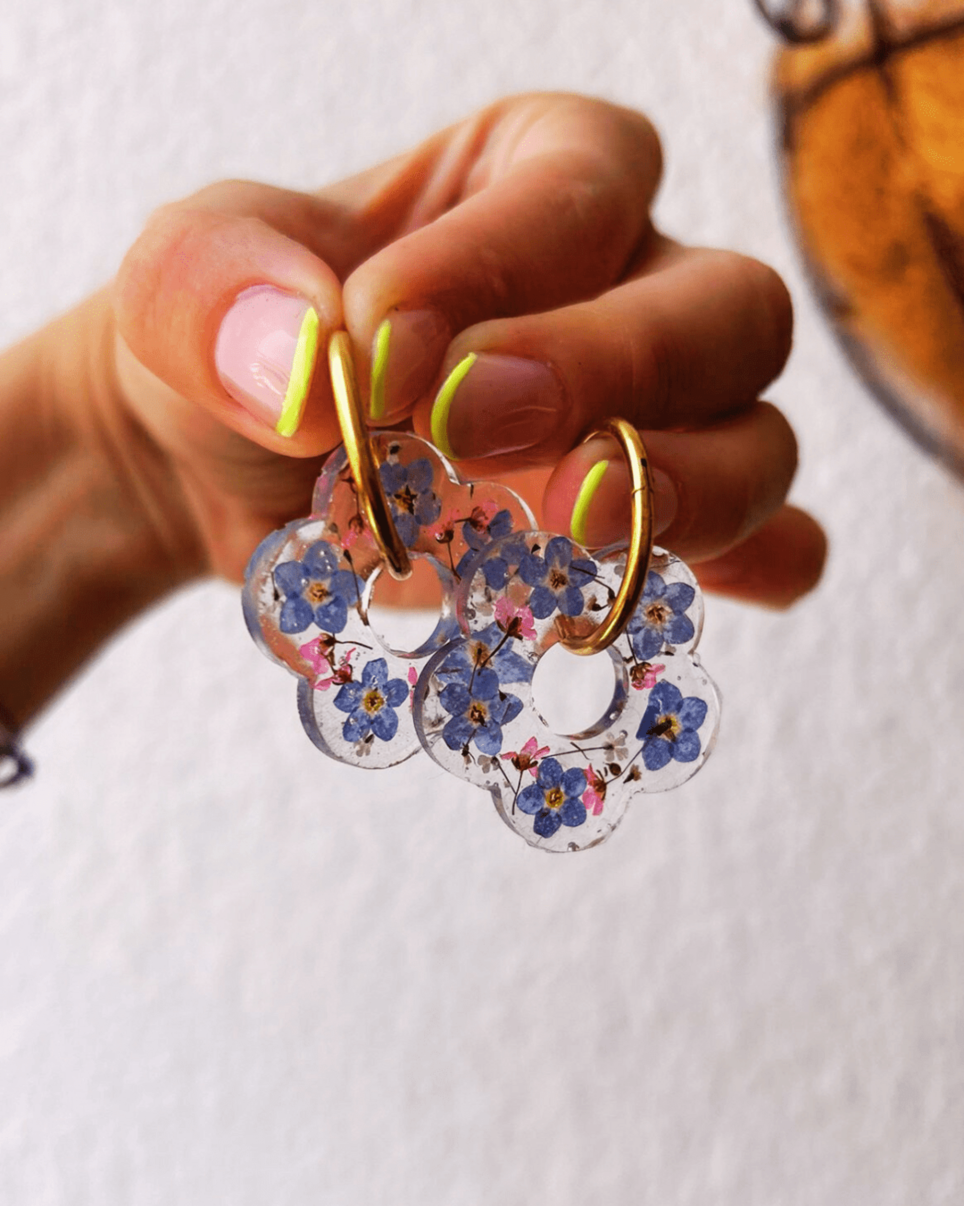 Earrings Cleo Forget-me-not - Maréa Bloom - 1