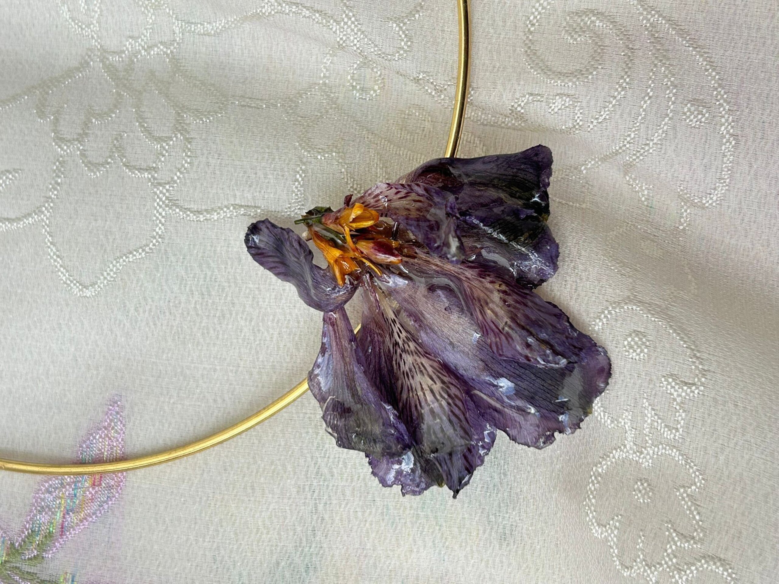 Reina Mab 👑 - Collar Lirio Inca Lila Oscuro - 2