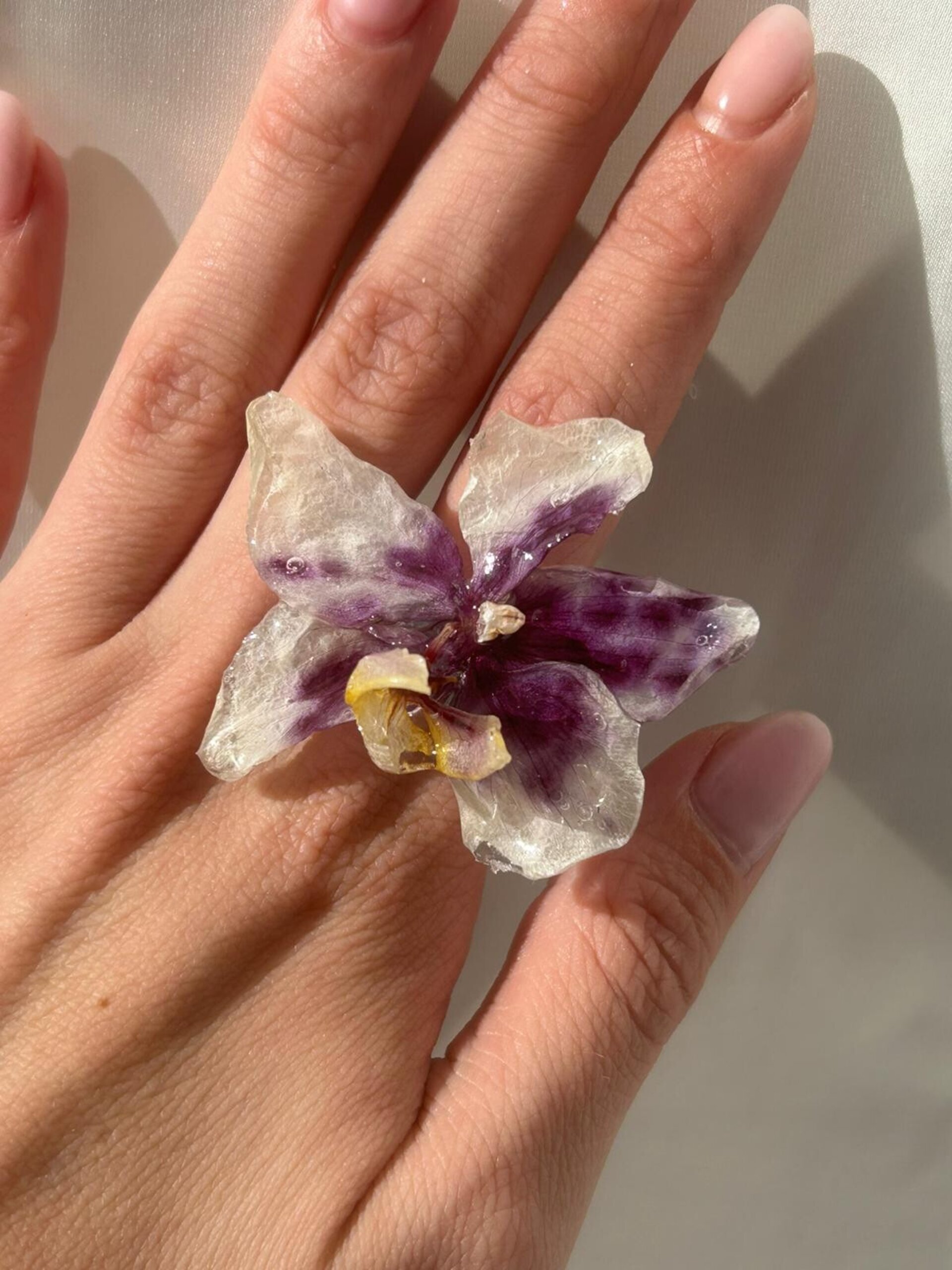 Monte Carlo Orchid Maxi Ring 💍- Maréa Bloom Collection - 2